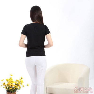 【廠家直銷2016夏季簡約女士T恤學院風百搭套頭短袖女裝批發Y30】常熟市服裝城悅衣服飾商行 - 產品庫