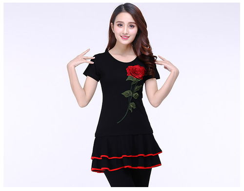 女廣場(chǎng)舞服裝 健身舞蹈裙褲 排練服裝裙褲 拉丁舞裙褲