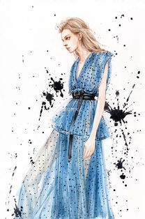 服裝手繪分享 時(shí)裝想象中的美就該這樣表達(dá)